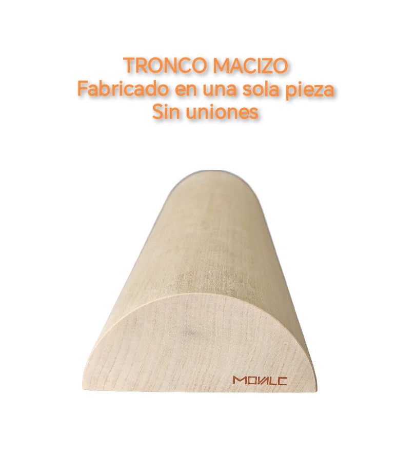 Movalc. ®   Tronco de eutonía propioceptiva método 5p de 50x16x7,5 cms / Talla M para fortalecer el suelo pélvico