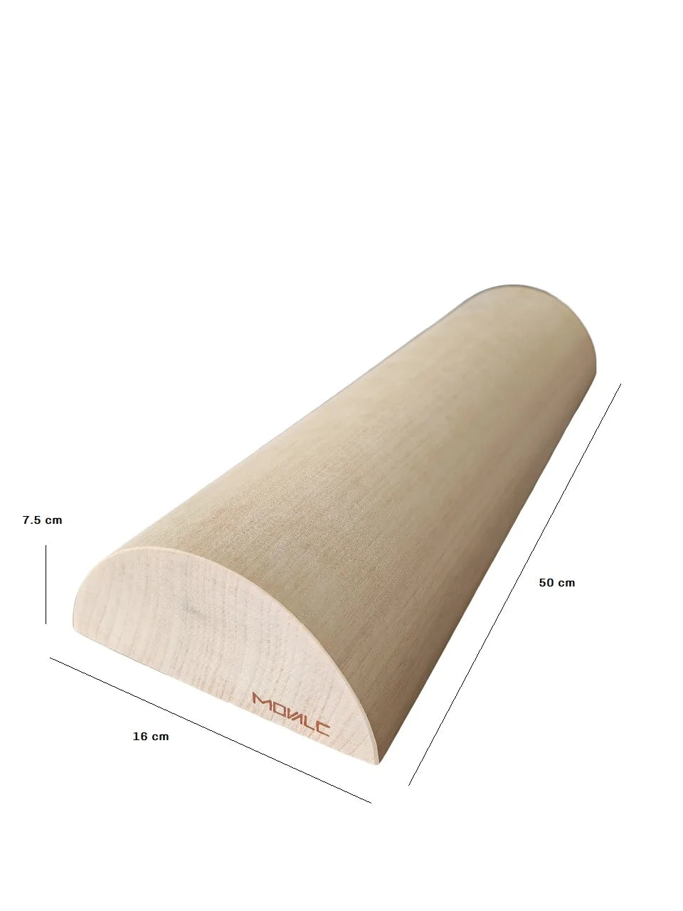 Movalc. ®   Tronco de eutonía propioceptiva método 5p de 50x16x7,5 cms / Talla M para fortalecer el suelo pélvico