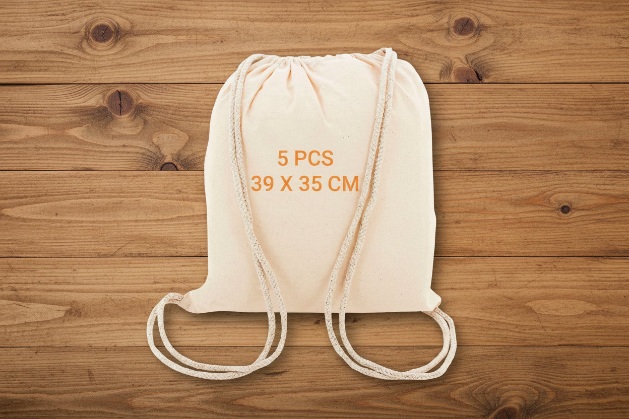 Bolso de algodón de 39X35 cms