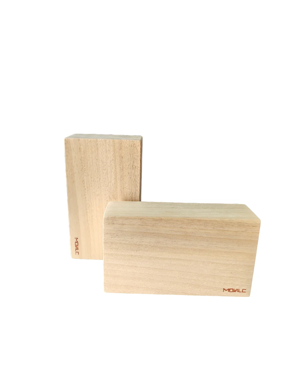 Movalc ®  Bloques de madera para Yoga, Pilates, Ccalistenia o Rehabilitación de 23 x 13 x 7