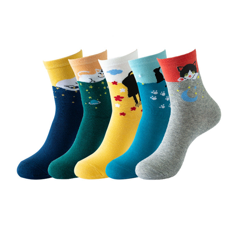 5 pares de calcetines divertidos