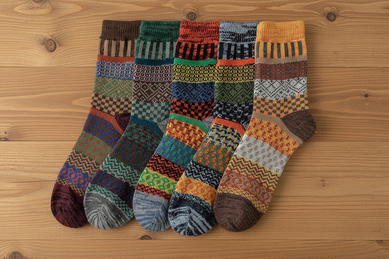 5 Pares Medias de Otoño Mujer