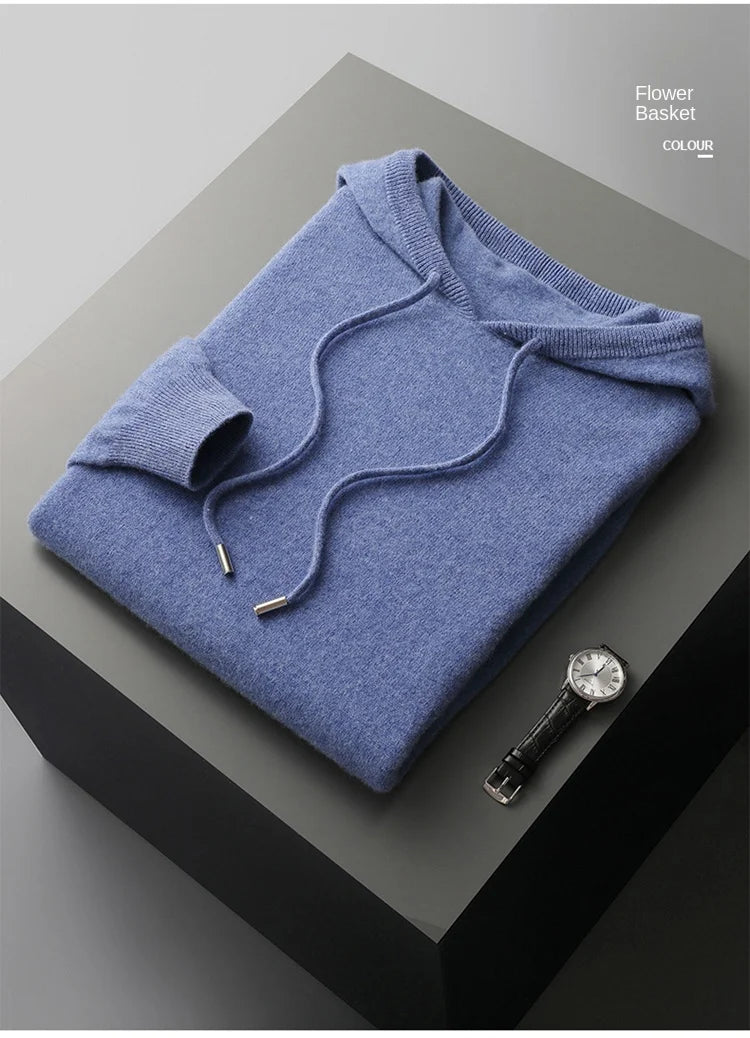 Hoodie Premium 100% Lana Merino
