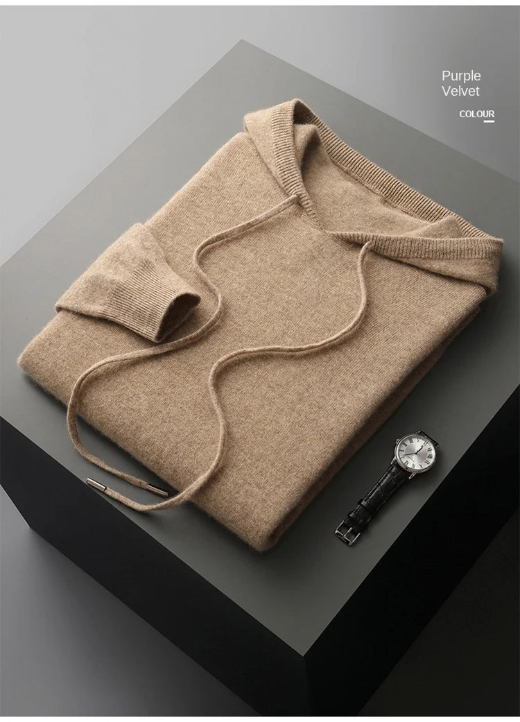 Hoodie Premium 100% Lana Merino
