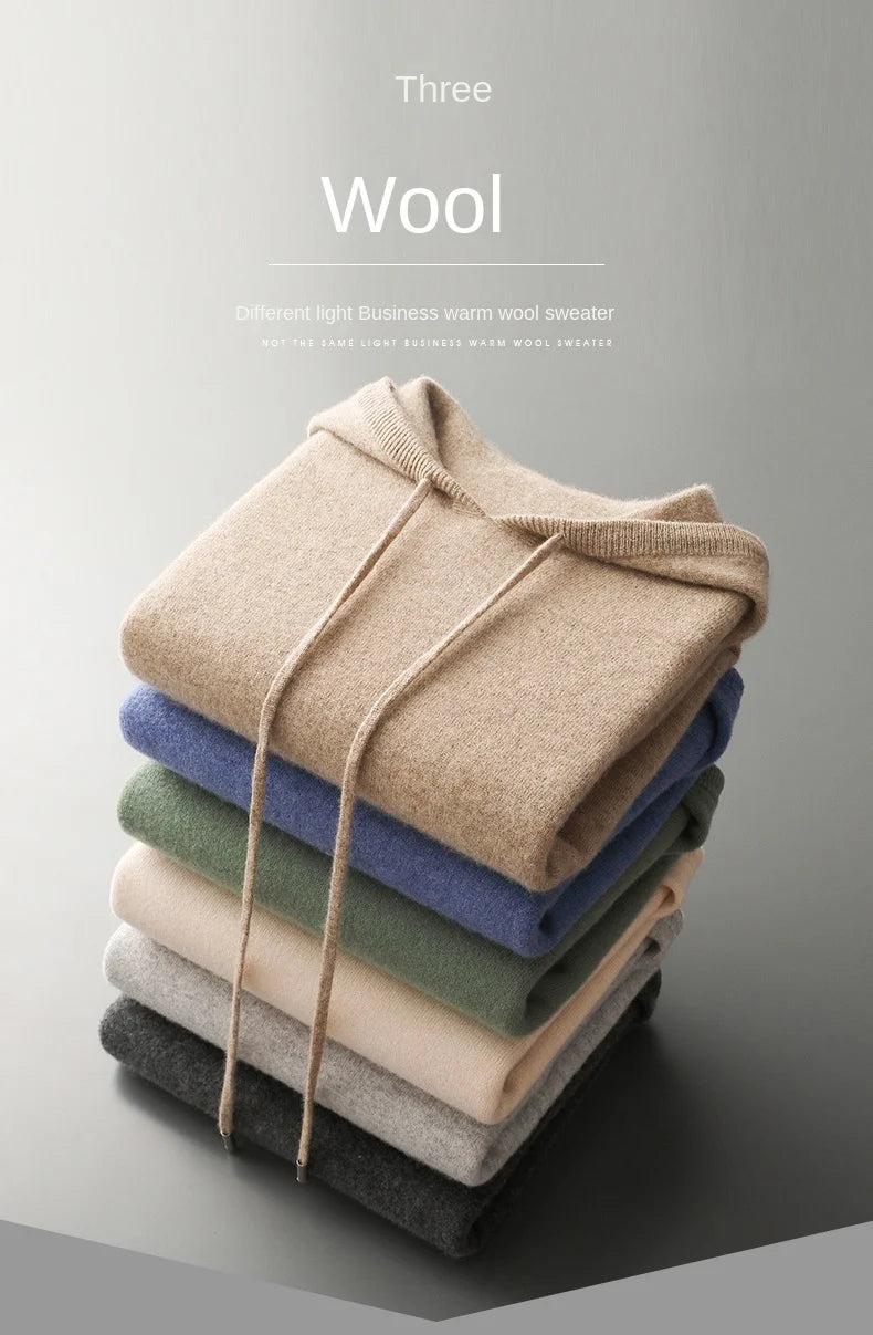 Hoodie 100% Lana Merino / Cachemira / Unisex