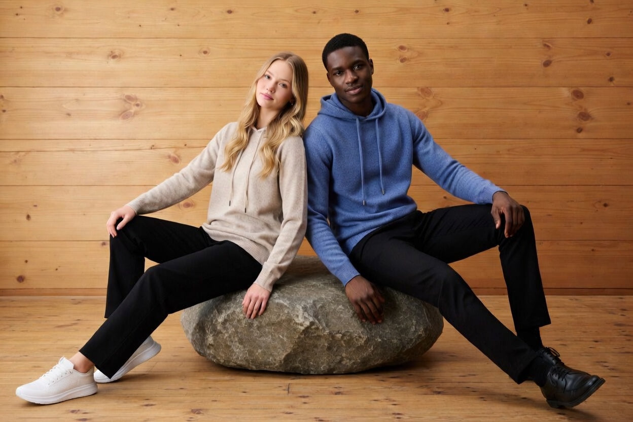 Hoodie Premium 100% Lana Merino