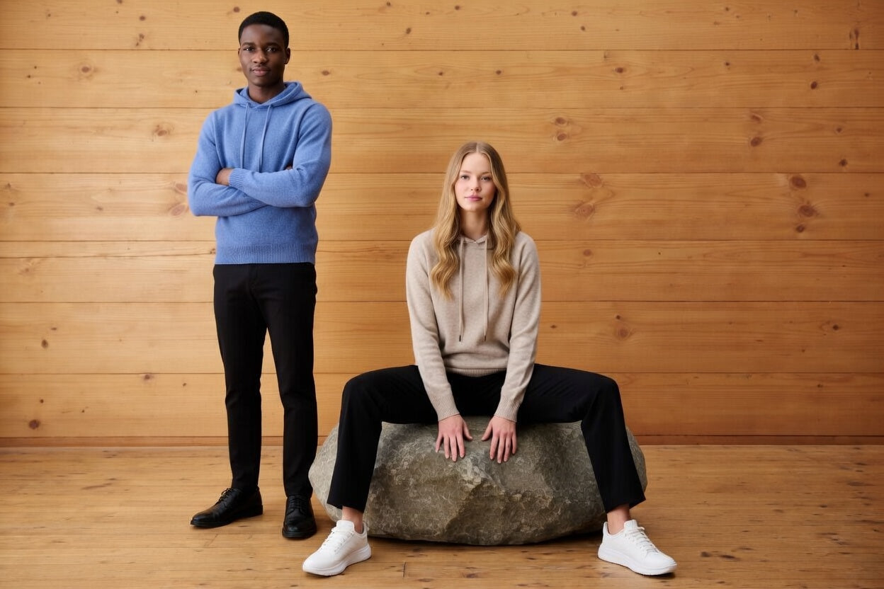 Hoodie Premium 100% Lana Merino