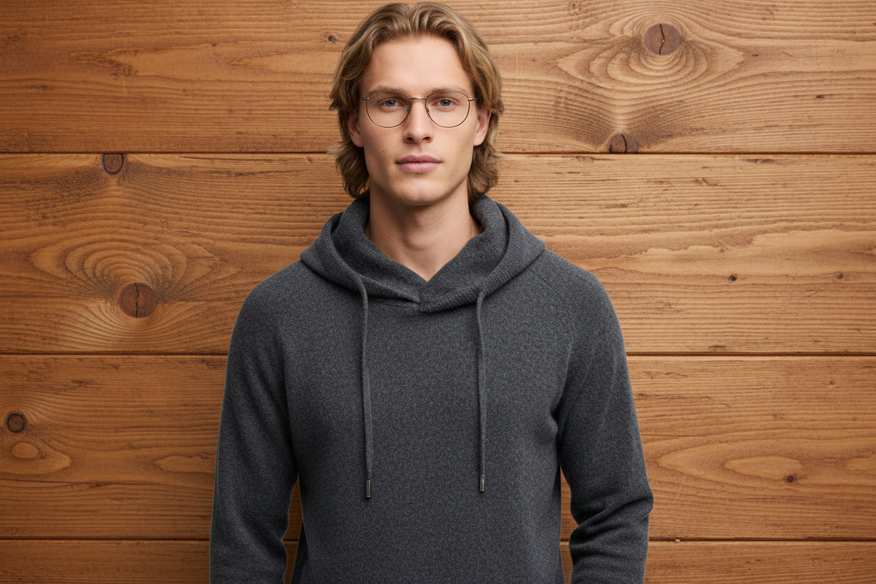 Hoodie Premium 100% Lana Merino